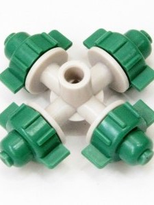 Туманообразователь 4 сопла Светло-Зеленый, арт:MJ1301A Зеленый, 26,0л/ч, радиус 0,8-1,0м