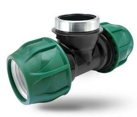 Тройник с внут. рез. 25х1/2х25 pls (10) Турция Цвет: Зелёный НДС