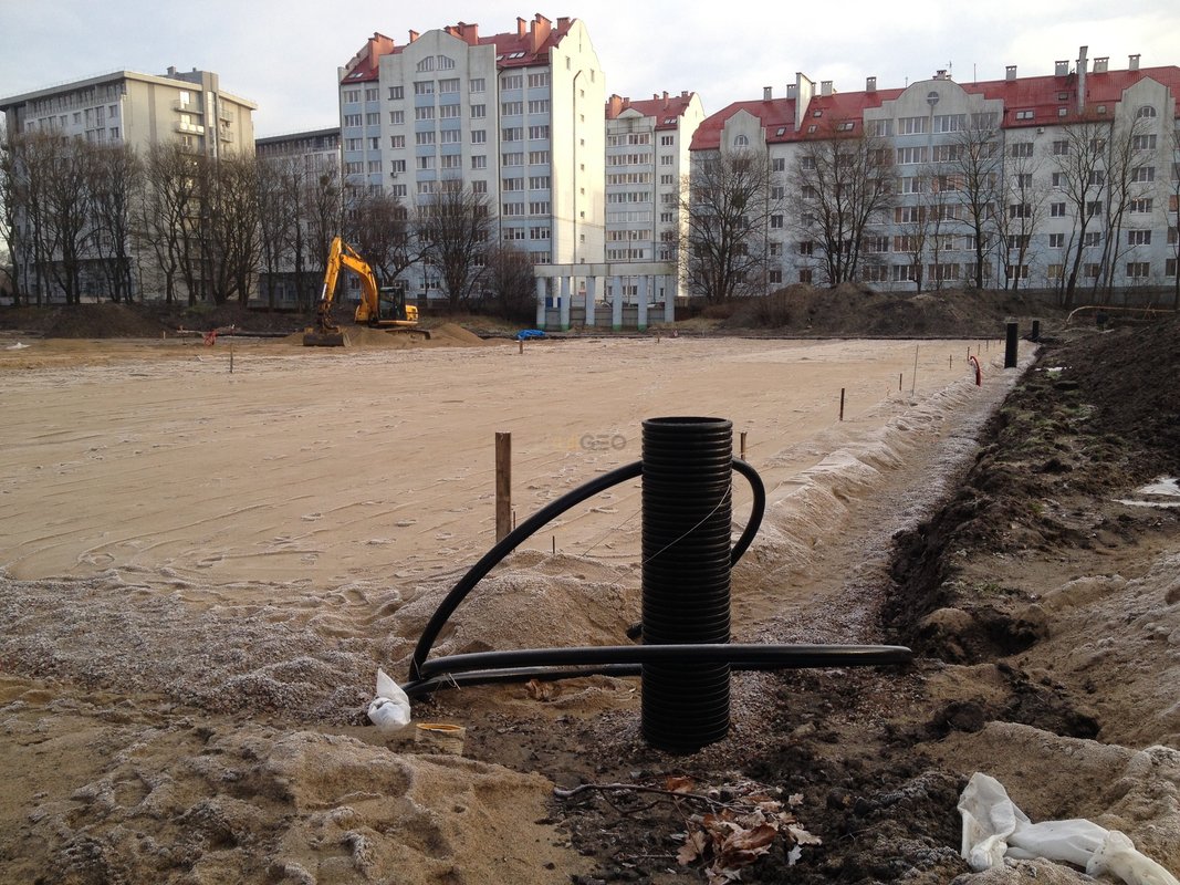 Реконструкция тренировочного поля: стадион «Локомотив» г. Калининград