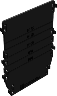 Торцевая заглушка универсальная для лотка водоотводного Gidrolica Standart DN100 - пластиковая