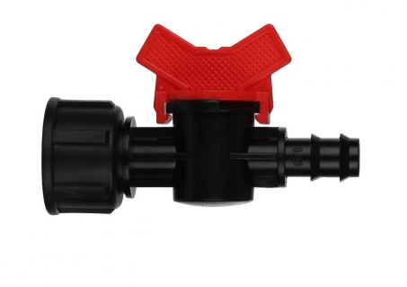 Кран 1/2" Внут х 16мм GH арт: BF011612 Цвет: черно-красный