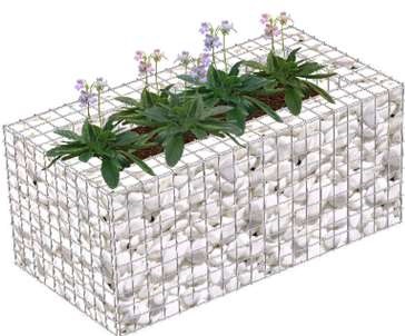 Клумба-габион-1х0,5х0,5-С50х50-3,8 Ц