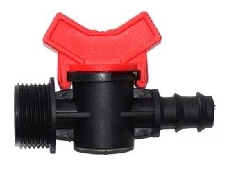 Кран 1/2" Внут х 16мм GH арт: BF011612 Цвет: черно-красный фото 2