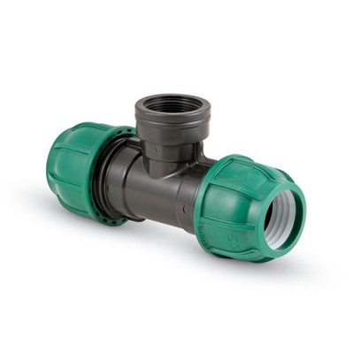 Тройник 25×1/2х25 ВР (уп.10 шт) Цвет:Зеленый (Италия) Irritec