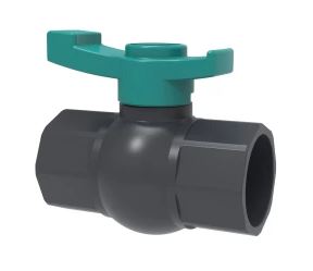 Кран шаровой PVC 3/4" внут х внут, GH арт: FFB0234 Цвет: Серый