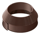 Бордюрная лента в рулоне, ширина 10 см, длина 10 м, цвет коричневый