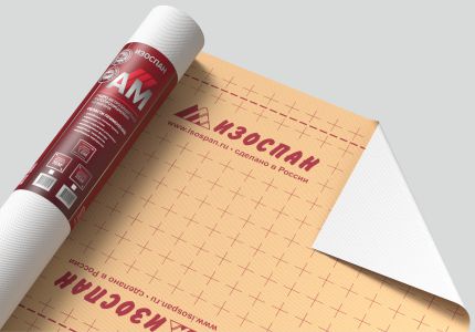 Изоспан АM, ширина 1,6 м, длина 43,75 пм  (70 м2)
