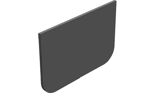 Торцевая заглушка для лотка водоотводного Gidrolica Light - пластиковая