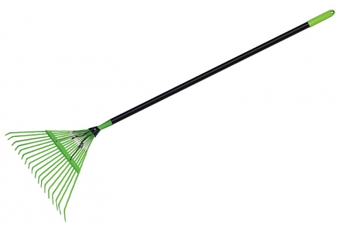 Грабли веерные 18 зубьев с компенсатором и стальным черенком (ЦИ 0502) 