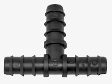 Тройник 16мм х 16мм х 16мм GH арт: TC0116 Тип: Вдавливаемый Цвет: Черный