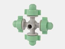 Туманообразователь 4 сопла Светло-Зеленый, GH арт:MJ2401 22л/ч 2,5bar, радиус 1,5-2м