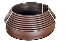 Бордюр Кантри MINI пластиковый КОРИЧНЕВЫЙ H7см, L10м