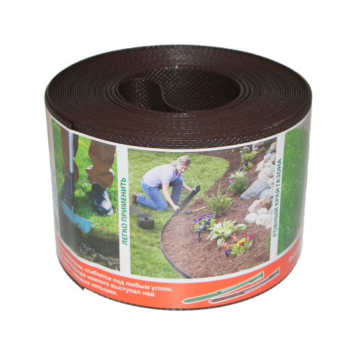 Лента бордюрная 10м Б-15/10 коричневая