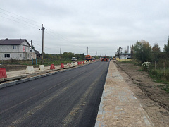 Укладка асфальтобетона с армированием геосеткой Bitutex. ГНС “Лукойл” п. Нивенское