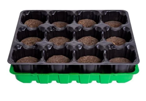 Комплект для выращивания рассады с торфяными таблетками (12 табл.d 41,кассеты,лоток) фото 3