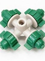 Туманообразователь 4 сопла Светло-Зеленый, арт:MJ1301A Зеленый, 26,0л/ч, радиус 0,8-1,0м