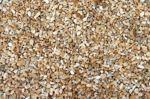 Щебень декоративный Giallo Siena 12-16, упаковка 25 кг