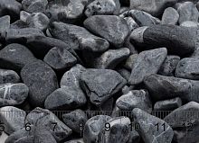 Галька декоративная "Черная" фр. 20-40 мм, упаковка 20 кг