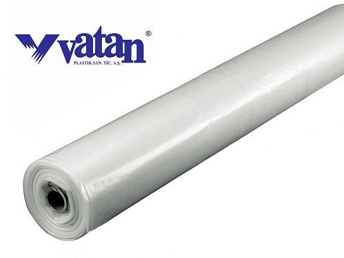 Пленка для теплицы "Vatan" 12х50м, 200 мкм (UV, AB, EVA, AF, LD), 3-хслойная, 36 мес.