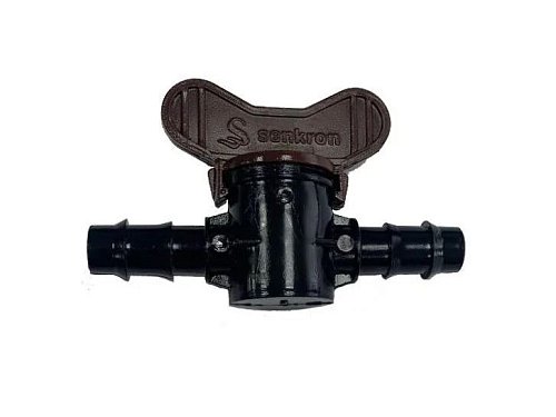 Миникран (Кран) тип RB\16х16\ штуцер - штуцер\ коричневый DROPBYDROP™ -  MVD\