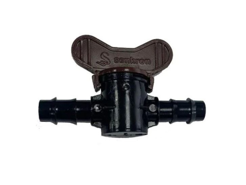 Миникран тип RB\16х16\ штуцер - штуцер\ коричневый DROPBYDROP™ -  MVD\