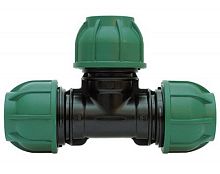 Тройник 25×25×25 (уп.10 шт) Цвет: Зеленый (Италия) Irritec