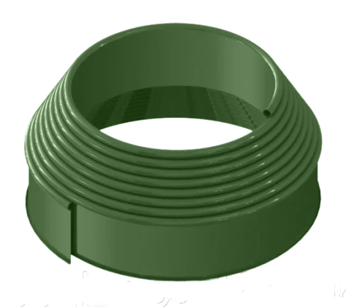 Бордюрная лента в рулоне, ширина 10 см, длина 10 м, цвет оливковый		