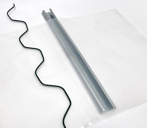 Профиль клипса для крепления тепличной пленки оцинкованный, 0,7 мм (2 пм) фото 3