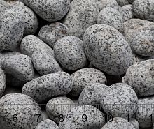 Галька декоративная "Светло-серая" фр. 20-40 мм, упаковка 20 кг