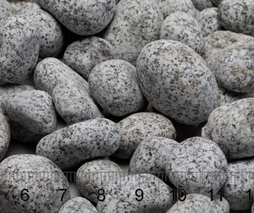 Галька декоративная "Светло-серая" фр. 20-40 мм, упаковка 20 кг