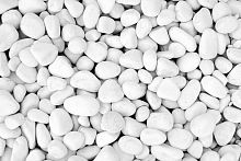 Галька декоративная "Белая" фр. 30-60 мм, упаковка 20 кг