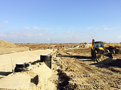 Строительство подъездной дороги к новому торговому центру г. Калининград