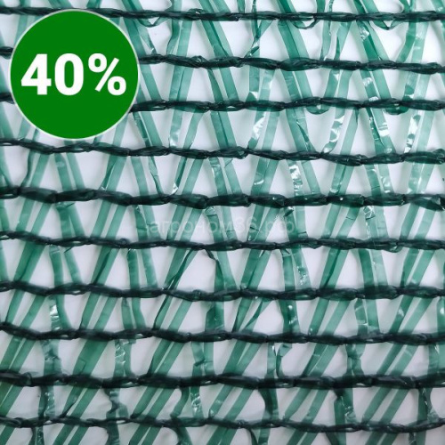 Сетка фасадная 40%, с УФ ширина 2*50 пм (темно-зеленый)