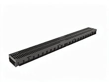 Комплект Gidrolica Light: лоток водоотводный ЛВ-10.11,5.5,5 с пласт решеткой РВ-10.11.50 щелевой А15