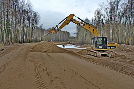 Активное строительство жизненно важной дороги соединяющей Б. Окружную(со стороны Сельмы) до пос. Чкаловск