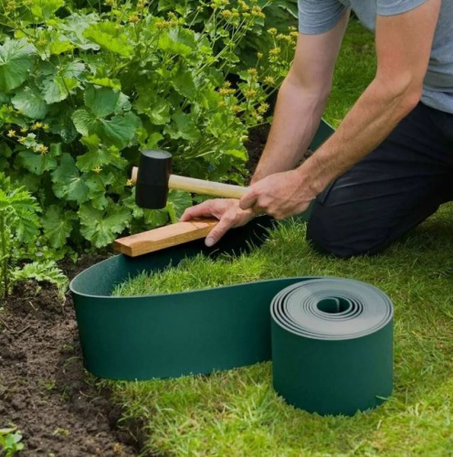 Лента бордюрная 9м Б-15/9 коричневая (М) фото 4