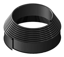 Бордюрная лента в рулоне, ширина 10 см, длина 10 м, цвет чёрный	