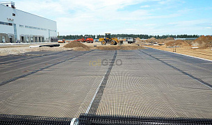 Строительство парковки логистического центра