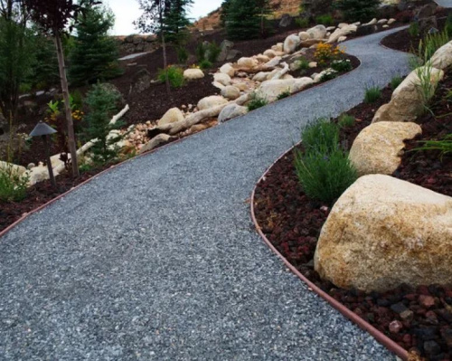 Бордюр Кантри MAXI пластиковый КОРИЧНЕВЫЙ H15см, L10м фото 4