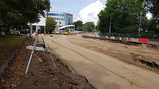 Ремонт дороги улица Киевская