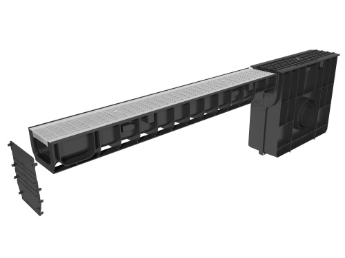 Решетка водоприемная Gidrolica Standart РВ -10.13,6.100 - ячеистаяст.оц. кл. B125 фото 3