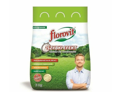 Удобрение Газонное Florovit "Быстрый эффект" 5 кг 