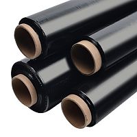 Пленка техническая чёрная 200 мкм, рулон 6 х 60м (360м2)