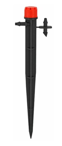 Капельница регулируемая1/4" 0-70 л/ч1 bar на стойке15см GH арт: AOD0170H