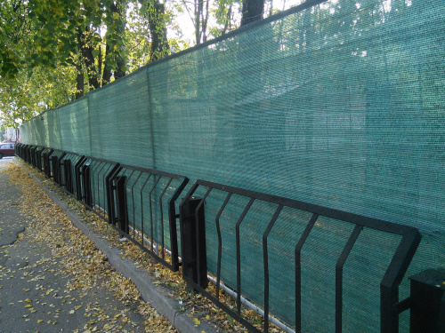 Сетка фасадная 55г/м2, ширина 9*50 пм (темно-зеленый) фото 2