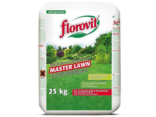 Удобрение газонное Florovit с большим содержанием железа 25 кг