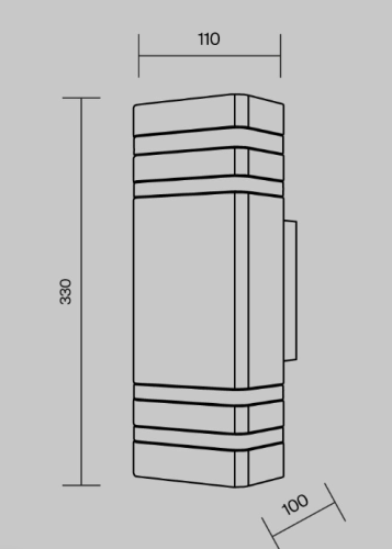 Настенный светильник (бра) O578WL-02B фото 6