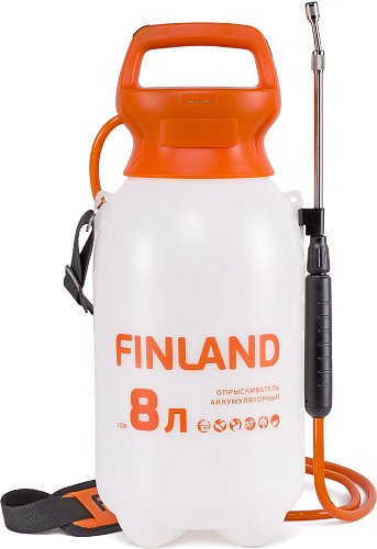Опрыскиватель FINLAND ранцевый аккумуляторный 8л (2123)