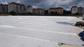 Строительство спортивной площадки, расположенной по ул. Яблоневая, г. Светлогорск, Калининградской области