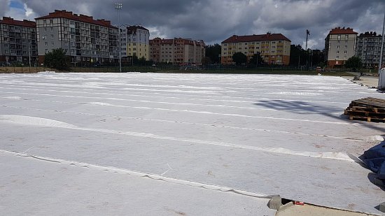Строительство спортивной площадки, расположенной по ул. Яблоневая, г. Светлогорск, Калининградской области